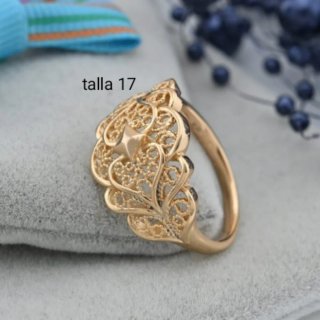 3 joyas por 15€.Anillo chapado en oro, número 17