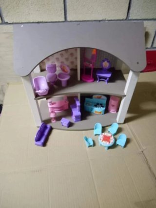Regalo peluche mamut ..Casa de muñecas con accesor
