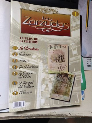 Historia de las zarzuelas, 7 fascículos y tapas.