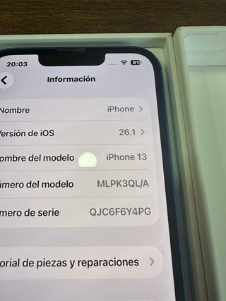 iPhone 13 Azul 128GB - Como Nuevo