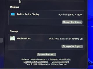 MacBook Pro i7 16GB RAM 512GB SSD”
