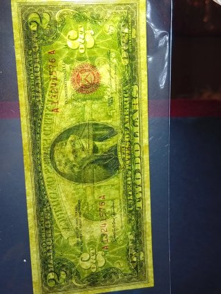 2 Dollari Red Seal United States Note Series 1963