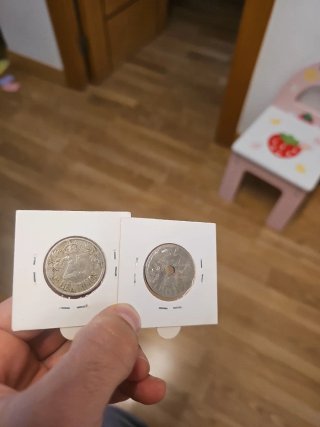 Lote 2 monedas 25 céntimos 1925 y 1927