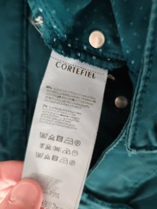 Pantalón Cortefiel mujer verde azulado