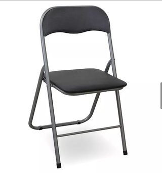 Sillas plegables de tela y metal