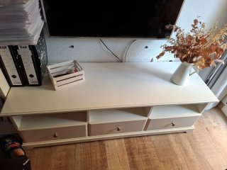 Mueble TV Ikea Liatorp Blanco