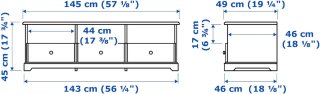 Mueble TV Ikea Liatorp Blanco