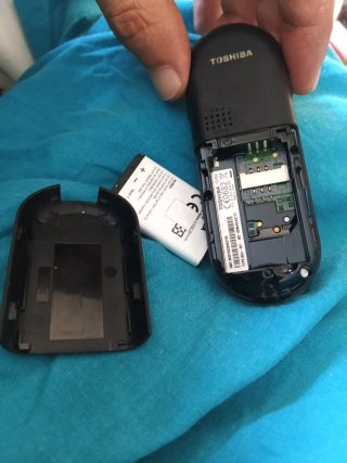 Teléfono móvil Toshiba vintage