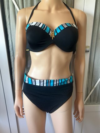 Bikini Selmark Negro y Azul