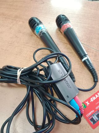 PAREJA DE MICRÓFONOS SONY PS2 PS3 SINGSTAR
