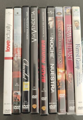 Lote 9 Películas DVD: V de Vendetta, Forrest Gump,