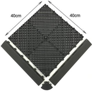 Suelo modular rejilla