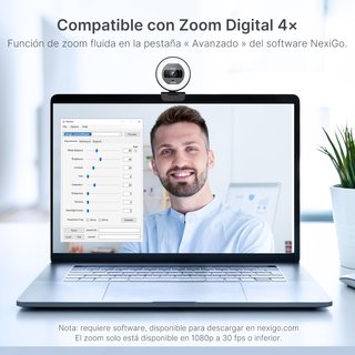Webcam NexiGo N930E Pro 4K con luce NUEVA