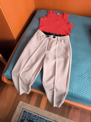 Conjunto pantalón y top mujer