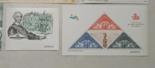Lote 12 Hojas y Hojitas. Sellos de España.