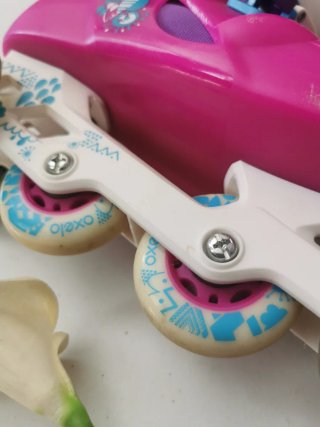 Patines en línea niña Oxelo rosas y azules