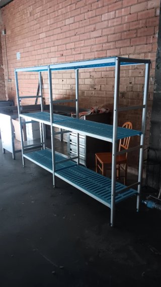 Estantería industrial doble