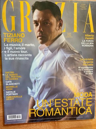 Lotto riviste italiane Tiziano Ferro
