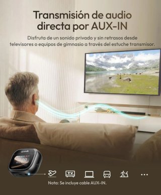 Auriculares Bluetooth Negro con IA
