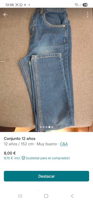 Lote Ropa 12 años Fila