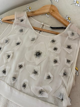 Vestido Zara Talla L con pedrería