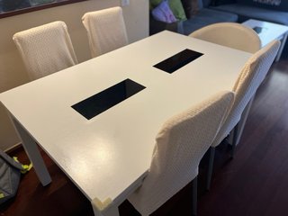 Mesa Comedor Extensible Blanca