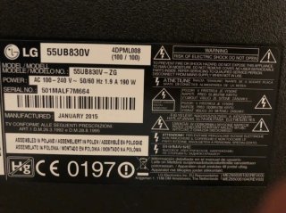Televisor LG Negro