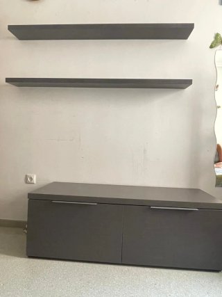 Sofá Chetlon 2 plazas y mueble TV
