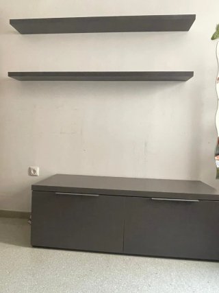 Sofá Chetlon 2 plazas y mueble TV