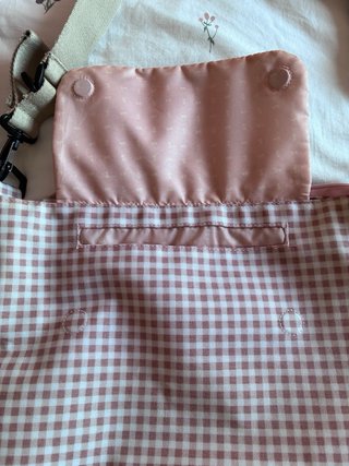 Bolso Carro Bebé Cuadros Rosa Walking Mum