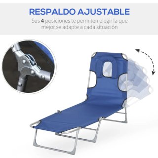 Confezione da 2 lettini reclinabili pieghevoli