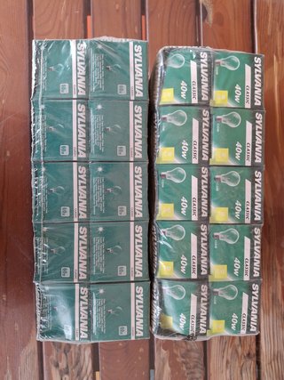 20 Bombillas Sylvania Clásicas 60w y 40w