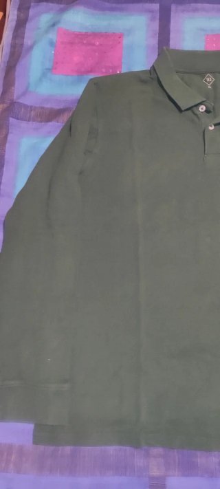 Polo TEX XL Manga Larga Verde