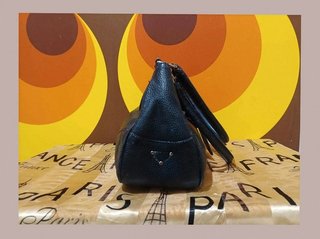Borsa in pelle Prada, blu.