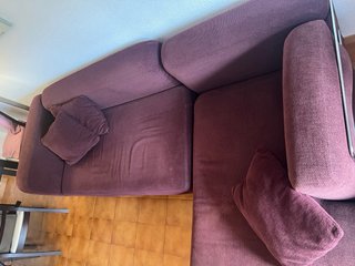 Sofá chaise longue tela Ikea