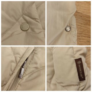 Moncler Piumino Beige Taglia L/XL