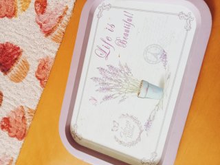 Set decorazione vintage per cucina in pastello