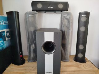 Sistema de altavoces CAT TV Negro/Gris