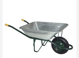 Carretilla de obra metálica