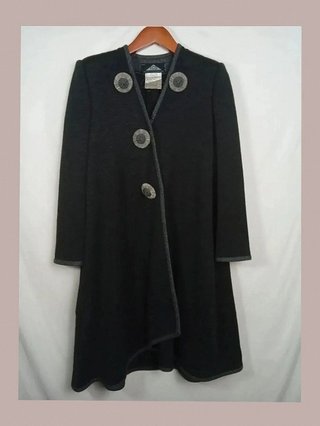 abrigo vintage en perfecto estado, gris tcd talla 40 lana