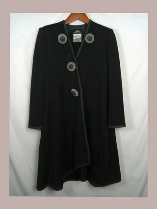 abrigo vintage en perfecto estado, gris tcd talla 40 lana