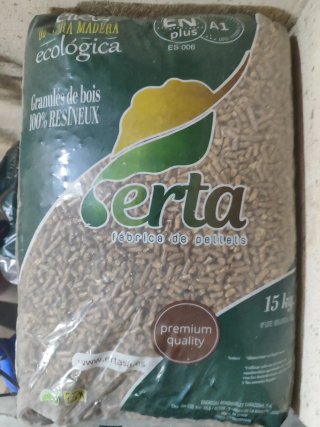 Sacos de pellets de madera ecológica