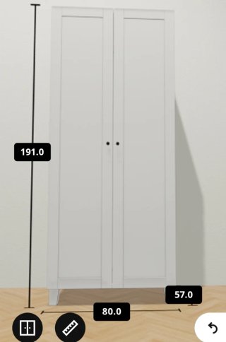 Armario Platsa Ikea Blanco 80x191