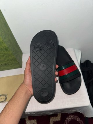 Chanclas Gucci Hombre Negras