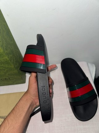 Chanclas Gucci Hombre Negras