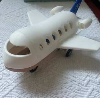 Vehículos Tren y avión vías madera