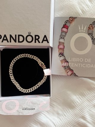 Pulsera Pandora estilo Cuban Plata talla 20