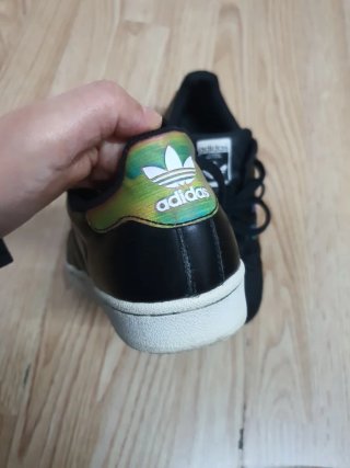 Zapatillas Adidas Superstar Negras Multicolor