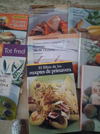 Libros de cocina en catalan . 12 libros ×15 €