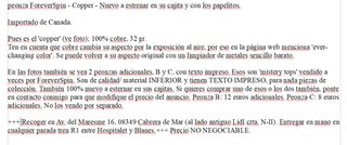 Peonza ForeverSpin cobre 100%